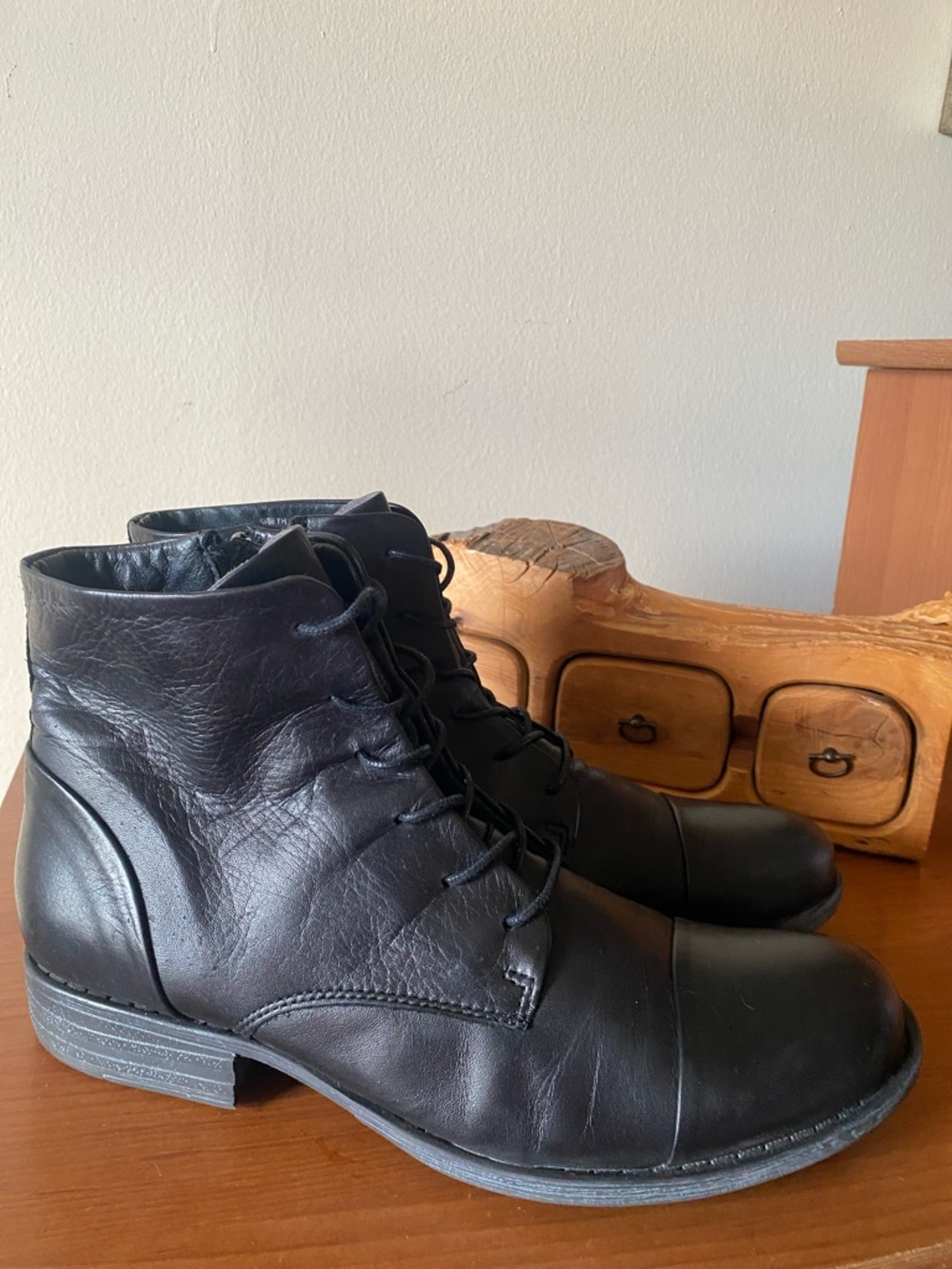 Miz Mooz Leather Lace Up Boots
